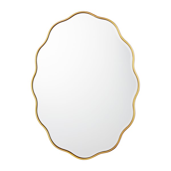 (image for) Laura Ashley Medora Oval Mirror Matt Gold 71 X 55cm